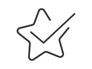 ster tick vector icon © Md