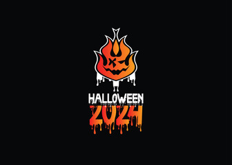 Halloween vector, Halloween day design logo