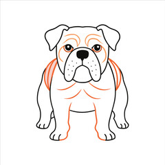 Cute dogs doodle vector. Cartoon dog or puppy characters design isolated on white background.