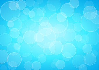 Winter light, blue background. Vector illustration of a glowing sky.