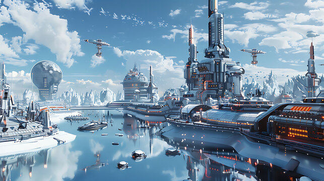 futuristic city