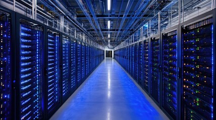 Fototapeta premium Many telecom companies are expanding into data centers and cloud computing to meet growing demand for data storage, processing, and access 