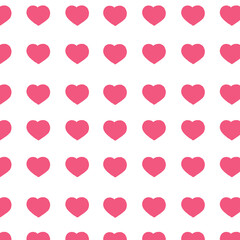 hearts on white background