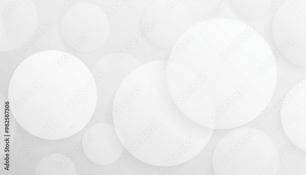 Poster abstract background with a gray circle. white and grey abstract modern transparency circle presentat
