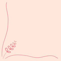 pink background with a ribbon