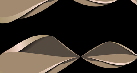 Flowing curves in muted earthy tones against a dark backdrop, creating a modern aesthetic