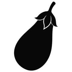 Eggplant vegetable Silhouette