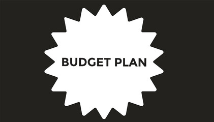 Budget plan button web banner templates. Vector Illustration 
