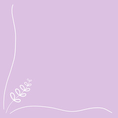 purple background with flowers