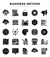 Business Method icon pack for your website. mobile. presentation. and logo design.