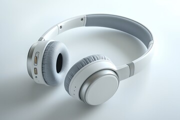 Modern Wireless Headphone Mockup Isolated created with Generative AI
