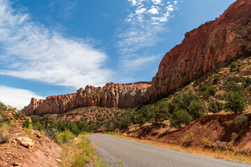 utah landscape at burr trail