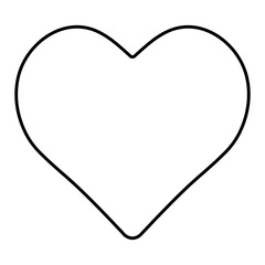 Love Line Icon. Contact Icon Editable Stroke Vector Illustration