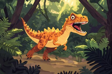Dinosaur in the Jungle