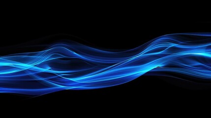 Abstract Blue Smoke On Black Background Blue Background Blue Ink Background