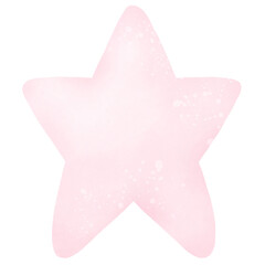 pink star isolated