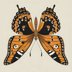 Obraz premium Photo butterfly’s stunning patterns and colors isolated on white