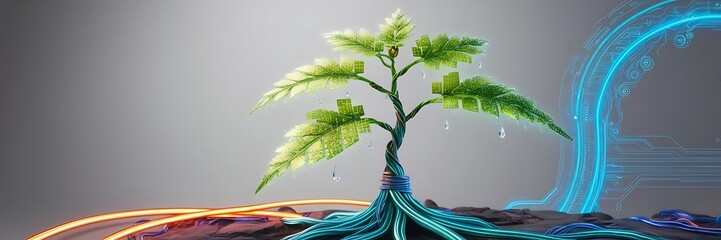 smart farming environment green concept background