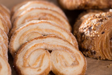 Fried Palmier laid out on counter