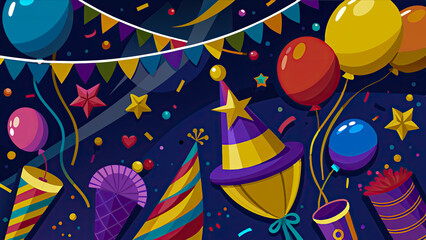 background with balloons