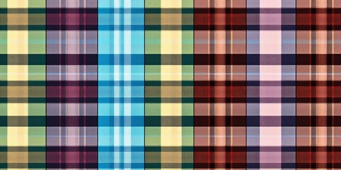 Fototapeta premium Four different colored plaid patterns are shown in the image