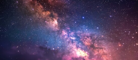 Naklejka premium A Colorful Fireworks Display In The Night Sky