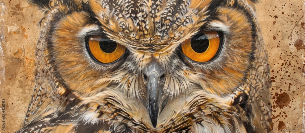 Canvas Prints Eurasian Eagle Owl Bubo Bubo Uhu Bird Of Prey