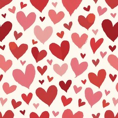 seamless pattern with hearts