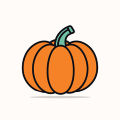 Pumpkin flat illustration