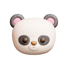 3D cute panda, Cartoon animal character, 3D rendering. © Yothaka