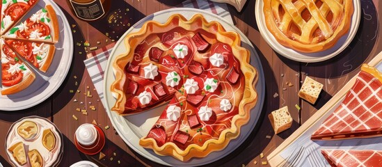 Pie Pastries And Home Delivery Euro Money