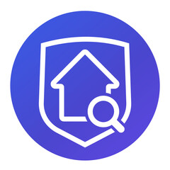 Safe house search png icon for web