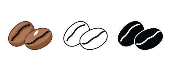 coffee beans vector illustration