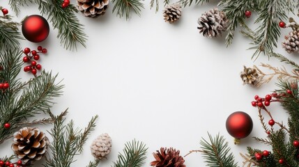 Fototapeta premium Christmas background and Happly new year, white background with golden glitter and snowflakes, white gift box