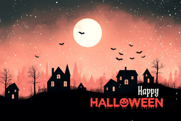Editable file for a backdrop image with a Halloween theme 