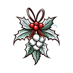 Obraz premium Christmas holly