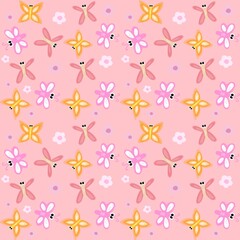 seamless pattern with butterflies