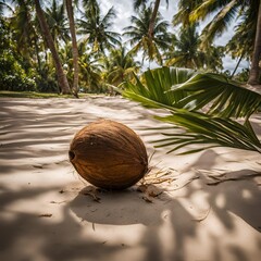 coconut on the beach