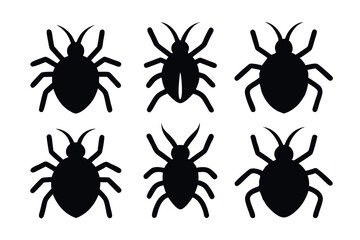 A set of Tick silhouette
