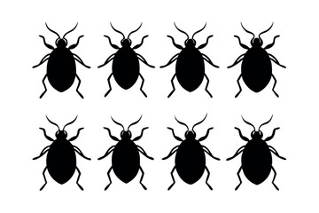 A set of Tick silhouette
