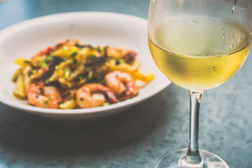 Surfer’s Aglio Olio.Gluten-free penne with Tiger Prawns, Seaweed, Furikake, Garlic, Freshly Cut Chilli.  Spaghetti also available. .
