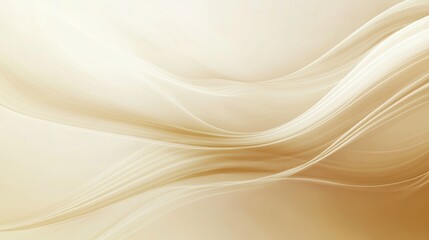Obraz premium Elegant Beige Fabric Flowing with Gentle Curves and Soothing Waves of Light