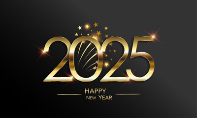 2025 Happy New Year Greeting Card