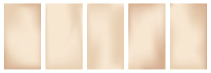 Fototapeta premium Beige story background. Neutral nude gradient vertical bg for social media post. Taupe brown modern promo kit. Chocolate gradation minimal graphic for delicate and luxury ig template design.