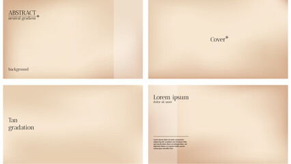 Nude background with beige gradation. Light neutral and warm bg. Abstract pastel brown graphic. Minimal delicate mesh wallpaper. Soft tan blur set. Smooth coffee or champagne minimalist backdrop.