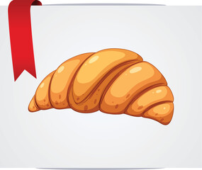 Croissant Menu Style Symbol Design