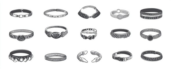 Icons with Mystical Powers, Featured In Mythology And Folklore, Black and White