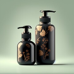 Package: Bottles for various types of cream or soap