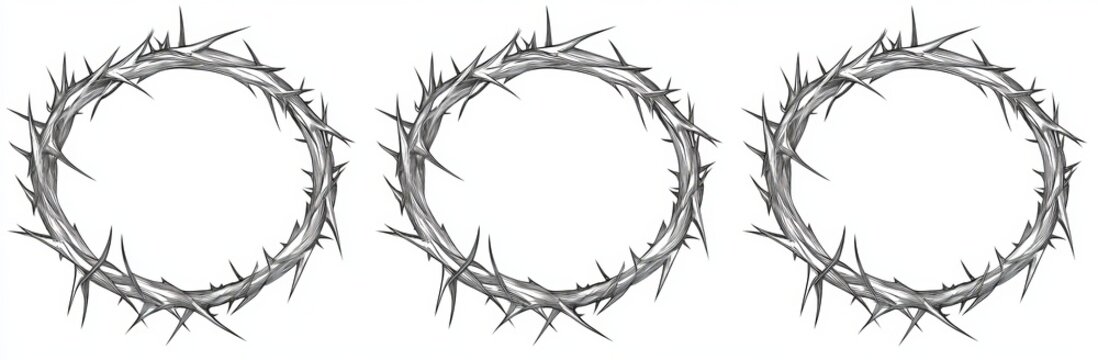 Set of Gothic frame prints with black arch, symmetric Y2k swirl, and black tribe fantasy branches border.