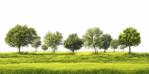 Obraz premium Photorealistic Green Hills Landscape